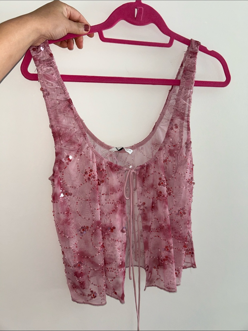 Zara sequin tank top. S